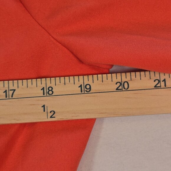 St. John Sport Coral Zip-Up Jacket Satin Trim Size M Gold Buckles‎ Cotton Blend - Picture 5 of 13